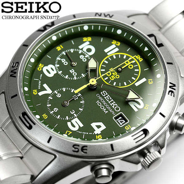 値引きサービス 逆輸入 SEIKO セイコー クロノグラフ メンズ 腕時計