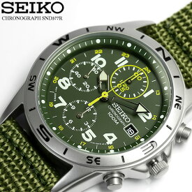 逆輸入 SEIKO セイコー クロノグラフ メンズ 腕時計 ウォッチ グリーン ダイヤル クロノ 海外モデル SND377R