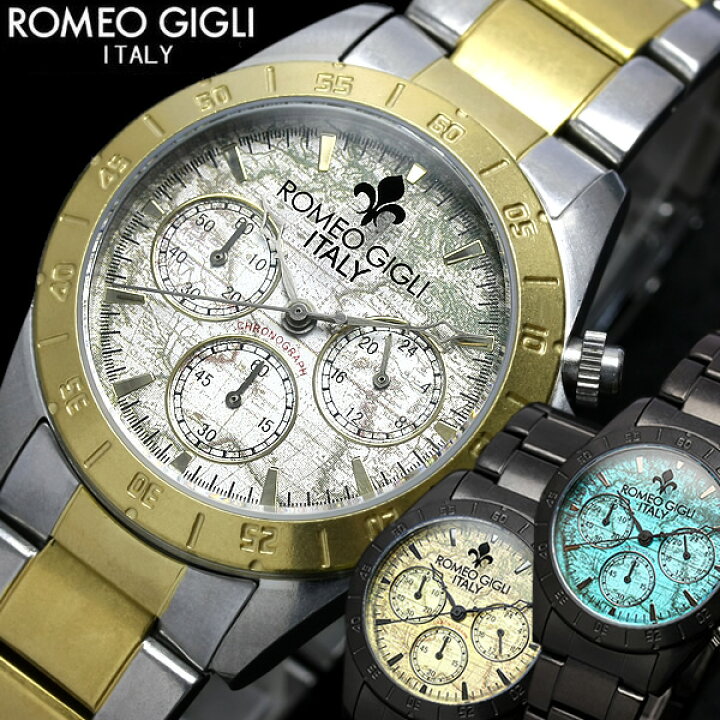 楽天市場】ROMEO GIGLI ロメオジリ 腕時計 メンズ クロノグラフ 