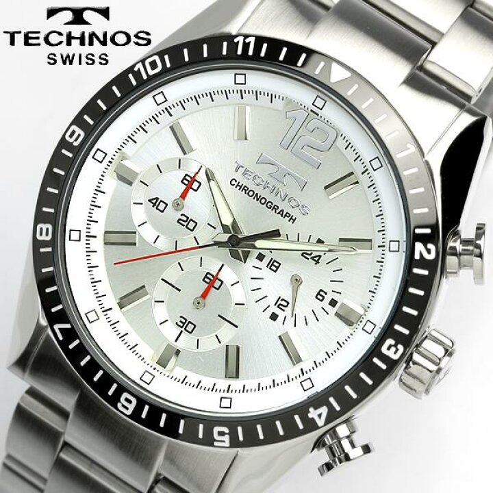 楽天市場】TECHNOS テクノス メンズ クロノグラフ 腕時計 T1019TS 