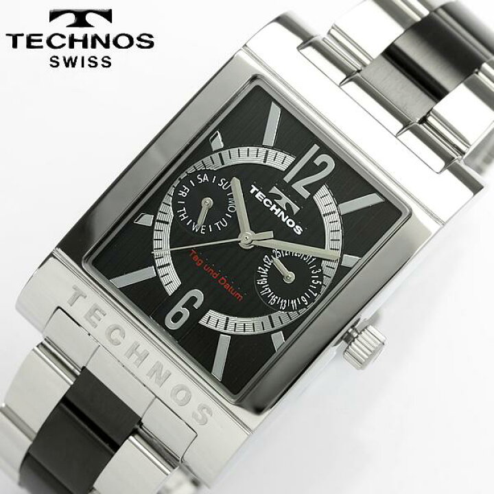 楽天市場】TECHNOS テクノス メンズ マルチファンクション 腕時計 
