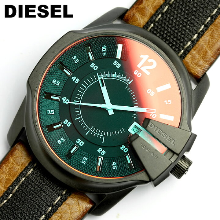 楽天市場】ディーゼル DIESEL 腕時計 メンズ レザー DZ1600 マスター 