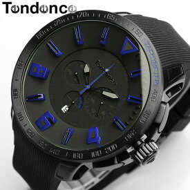 【送料無料】【テンデンス】【Tendence】 腕時計 メンズ ガリバースポーツ GULLIVERSPORT TT560004 うでどけい MEN'S ウォッチ ブラック×ブルー ラバー 10気圧防水