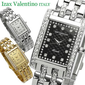 【Izac Valentino】【アイザックバレンチノ】 腕時計 メンズ スクエア ラインストーン IVG-7000 Men's ブランド ウォッチ