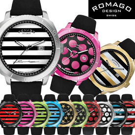 【ROMAGO】 ロマゴ デザイン 腕時計 スーパーレジャーシリーズ カレンダー スイス製 男女兼用 レディース メンズ ユニセックス RM049-0427ST RM049-0428ST RM049-0429ST RM049-0371ST うでどけい