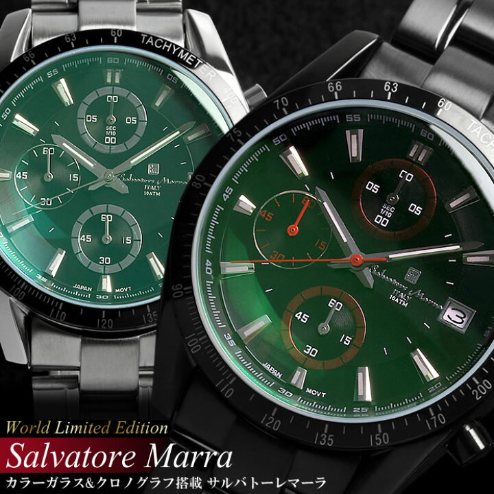 楽天市場】Salvatore Marra サルバトーレマーラ クロノグラフ 腕時計 