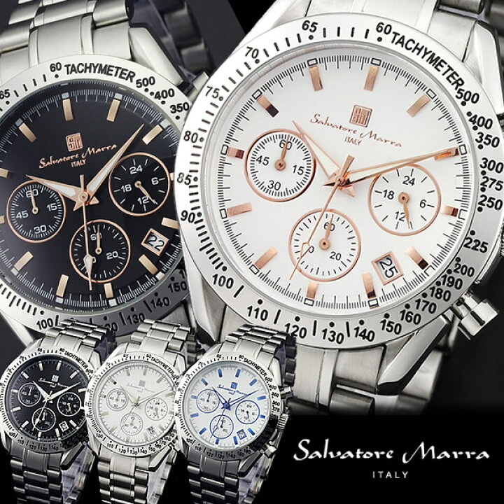 楽天市場】サルバトーレマーラ Salvatore Marra クロノグラフ メンズ 