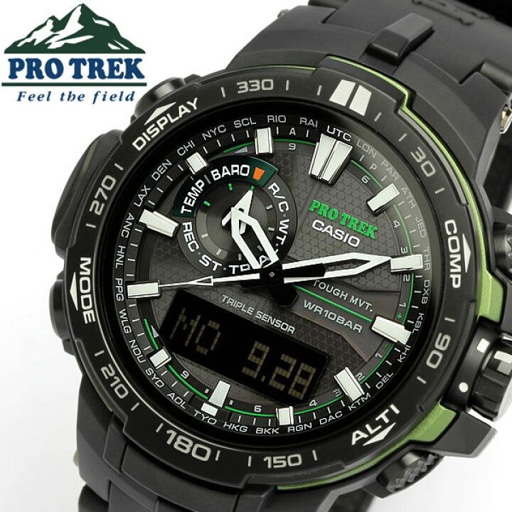 楽天市場】【CASIO PROTREK】 カシオ プロトレック 電波ソーラー腕時計 