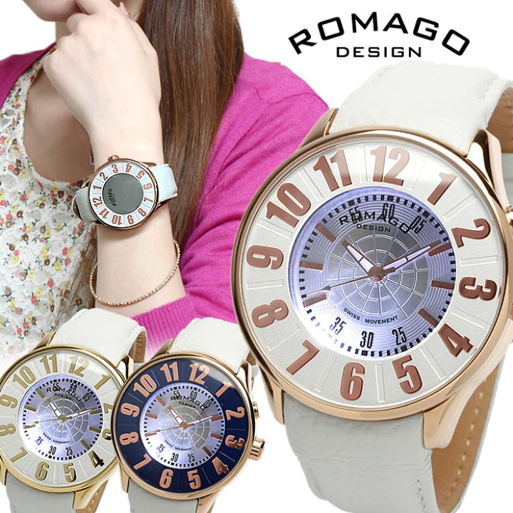 楽天市場】【半額 50%OFF】【ROMAGO】ロマゴ デザイン 腕時計  