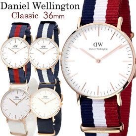 【楽天スーパーSALE】【半額 50%OFF】【Daniel Wellington】 ダニエルウェリントン 腕時計 レディース 36mm ダニエルウェリントン NATOベルト ナイロン 人気 ブランド ウォッチ