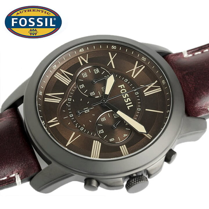 楽天市場】FOSSIL フォッシル GRANT グラント 腕時計 メンズ クロノ 