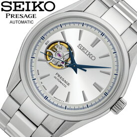 【国内正規品】SEIKO PRESAGE セイコー プレサージュ 腕時計 自動巻き メカニカル 日本製 ウォッチ メンズ 男性用 10気圧防水 機械式 ホワイト SARY051