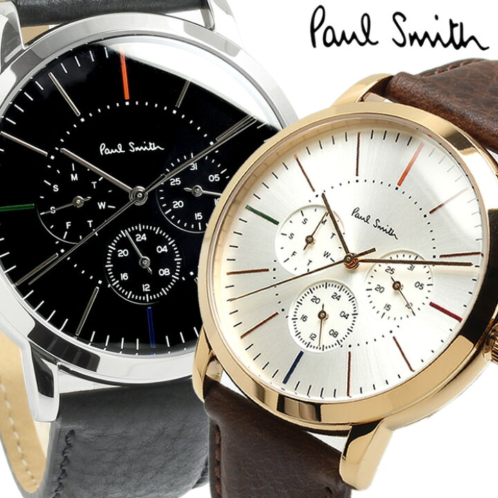 楽天市場 送料無料 Paul Smith ポールスミス メンズ 男性用 腕時計 ウォッチ クオーツ 3気圧防水 カレンダー P P Cameron