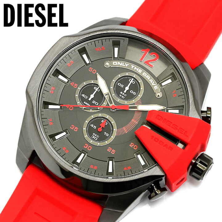 楽天市場】【送料無料】【DIESEL】 ディーゼル メガチーフ ガンメタル 