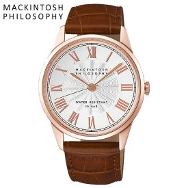 MACKINTOSH PHILOSOPHY マッキントッシュ フィロソフィー クオーツ腕時計 メンズ 10気圧防水 ローマンインデックス 牛皮革 クラシカル FCZK993