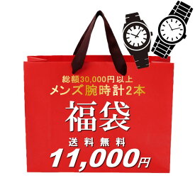 福袋 2024 総額30,000円相当 メンズ腕時計2本セット 数量限定 送料無料 ウォッチ ランキング ブランド
