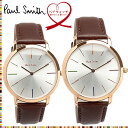 ポールスミス Paul Smith 腕時計 ペアウォッチ 牛革ベルト MA 41mm×37mm クオーツ 日本製ムーブメント 日常生活防水 シンプル 大人 PS...