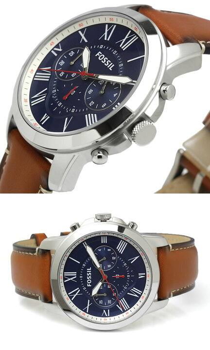 楽天市場】FOSSIL フォッシル GRANT グラント 腕時計 メンズ クロノ 