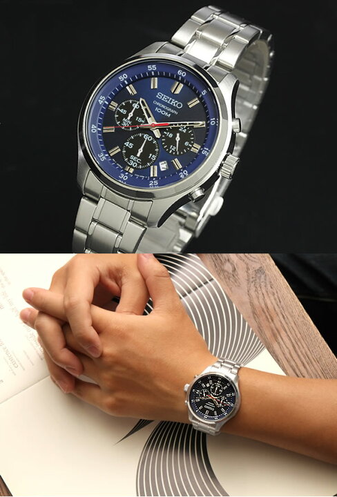 楽天市場】SEIKO セイコー クロノグラフ メンズ 男性用 腕時計 