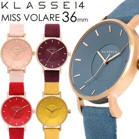 【マラソンセール】【半額 50%OFF】【BOXなしのため大特価】KLASSE14 クラス14 MISS VOLARE 36mm クオーツ腕時計 5気圧防水 Camoscioレザー アナログ3針 サファイアクリスタルガラス VO17MV