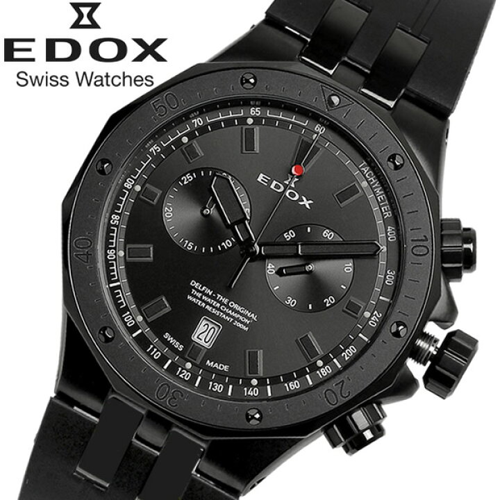 楽天市場】【送料無料】EDOX エドックス デルフィン 腕時計 メンズ 