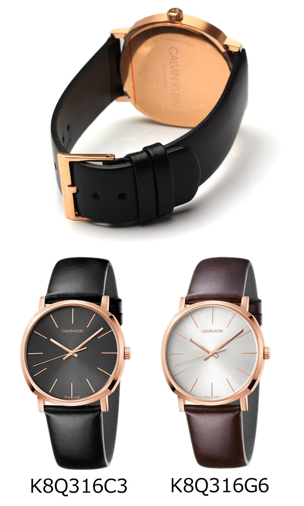 楽天市場】カルバンクライン 腕時計 メンズ 革ベルト レザー ブランド