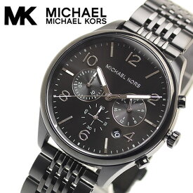 【送料無料】MICHAEL KORS マイケルコース メンズ 腕時計 メリック オールブラック 5気圧防水 クロノグラフ ブランド MK8640
