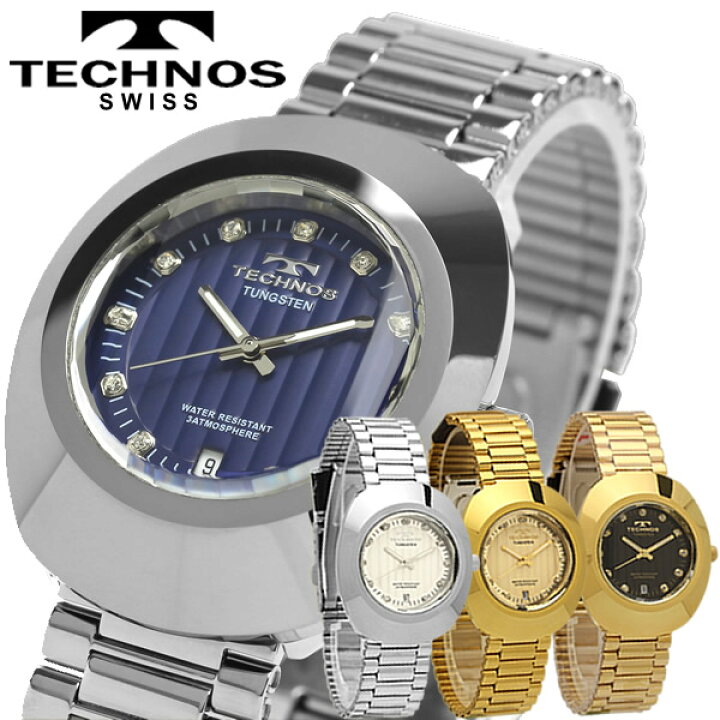 楽天市場】【送料無料】TECHNOS テクノス タングステンベゼル メンズ 