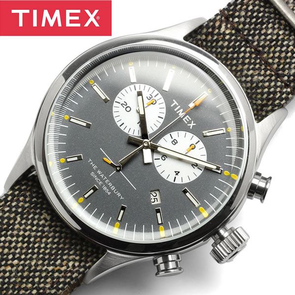 楽天市場】TIMEX タイメックス 腕時計 WATERBURY クロノグラフ メンズ