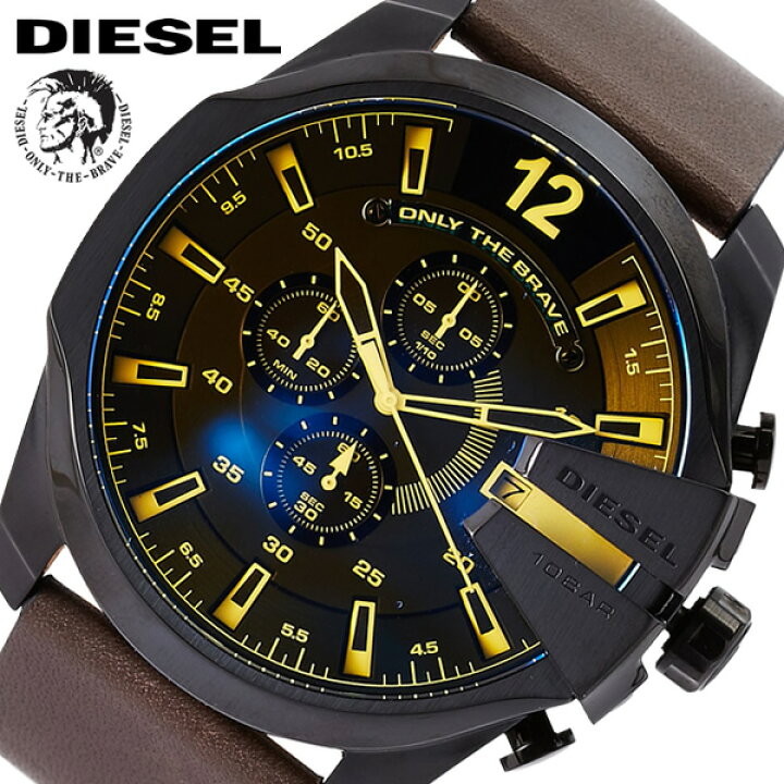 楽天市場】DIESEL ディーゼル メガチーフ クロノグラフ メンズ 腕時計 