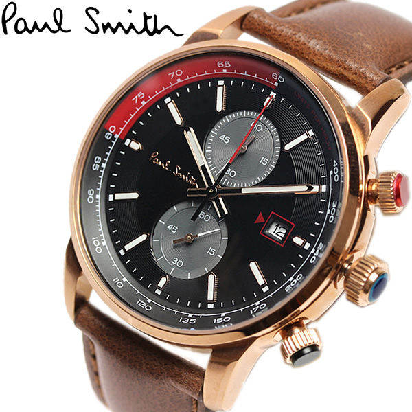 【6月中旬入荷】ポールスミス Paul Smith 腕時計 メンズ クロノグラフ 革ベルト 本革レザーベルト クラシック ブランド 人気 ウォッチ  ギフト プレゼント PS0110021 | CAMERON