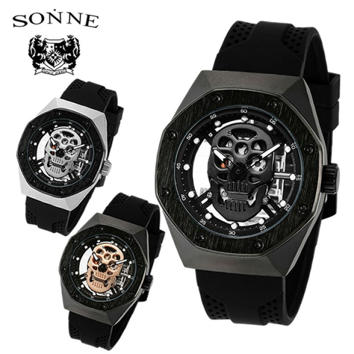 楽天市場】SONNE ゾンネ 腕時計 ウォッチ メンズ スカル クオーツ  