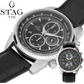 【STAG】 スタッグ TYO 腕時計 メンズ ウォッチ 10気圧防水 クロノグラフ クオーツ 男性用 STG019