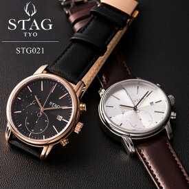 【STAG】 スタッグ TYO 腕時計 メンズ ウォッチ 10気圧防水 国産高性能 クロノグラフ 男性用 STG021