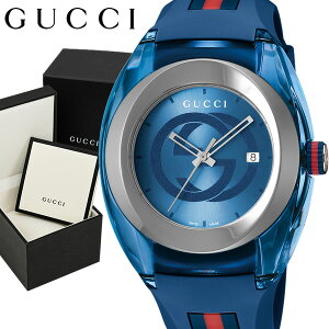 GUCCI �O�b�` �r���v �E�H�b�` ���o�[ �����Y �u���[ 46mm ���퐶���h�� �N�I�[�c �t�@�b�V���� �u�����h �M�t�g ���蕨 �v���[���g ya137104a