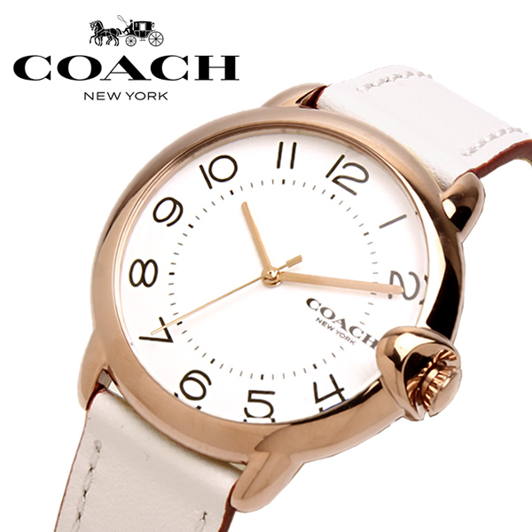 COACH コーチ アーデン 腕時計 レディース クオーツ 14503609 即納最大半額 ホワイト ブランド 新着セール レザー