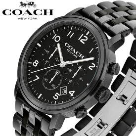 【マラソンセール】COACH コーチ ハリソン 腕時計 メンズ クロノグラフ ウォッチ 42mm クオーツ カレンダー ブラック ギフト プレゼント 14602538