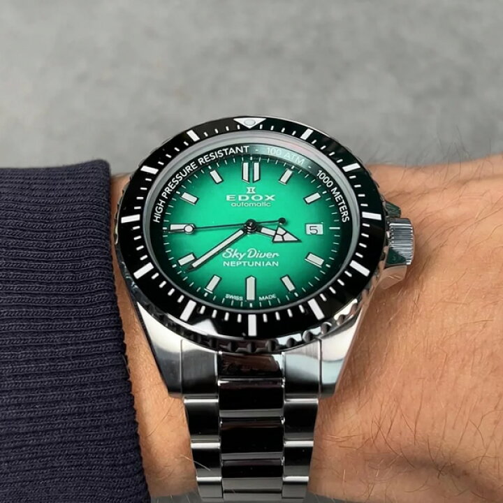 楽天市場】Edox エドックス 腕時計 スカイダイバー ネプチュニアン 