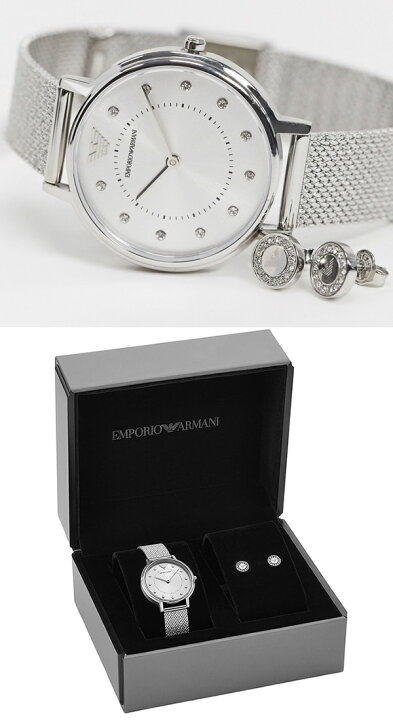 楽天市場】EMPORIO ARMANI アルマーニ 腕時計 レディース ピアス 