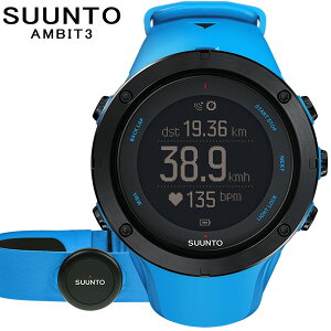 �y�󂠂�E�X���[�u�Ȃ��zSUUNTO �X���g �r���v ���v GPS �X�|�[�c�E�H�b�` �h�� �[�d�� GPS�@�\ �S���x���g�t�� �T�t�@�C�A�u���[ �A���r�b�g3�s�[�N HR SS022305000