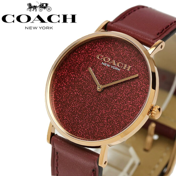 楽天市場】COACH コーチ 腕時計 ブランド レディース ワインレッド  