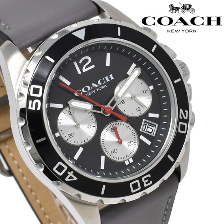 楽天市場】コーチ COACH メンズ 腕時計 KENT ケント グレー レザー  