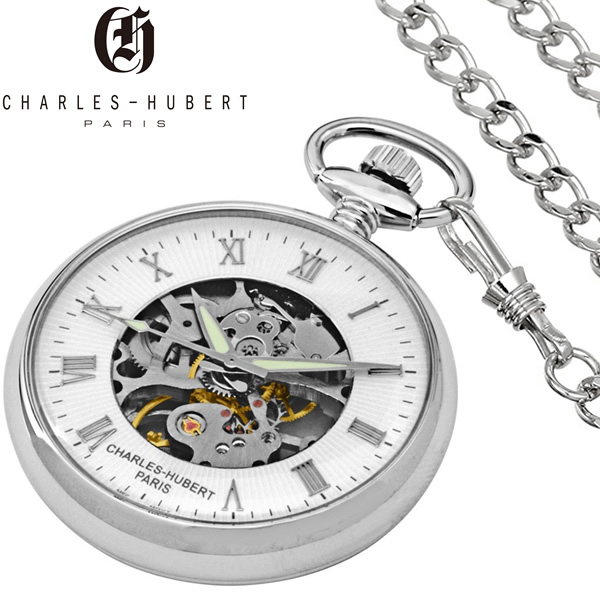 【楽天市場】チャールズヒューバート 懐中時計 手巻き 機械式