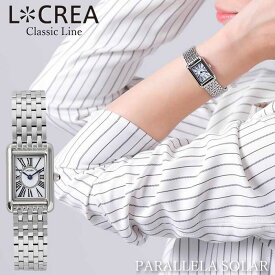 LCREA ルクレア 腕時計 レディース ソーラー 日本製 ジュビリーブレス ウォッチ 女性用 日常生活防水 ブランド PARALLELA パラレラ LC2101-SS7l
