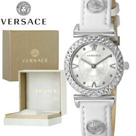 VERSACE ヴェルサーチ ベルサーチ レディース 腕時計 革ベルト 女性用 スイス製 ブランド ホワイト ベルサーチェ VEAA00218