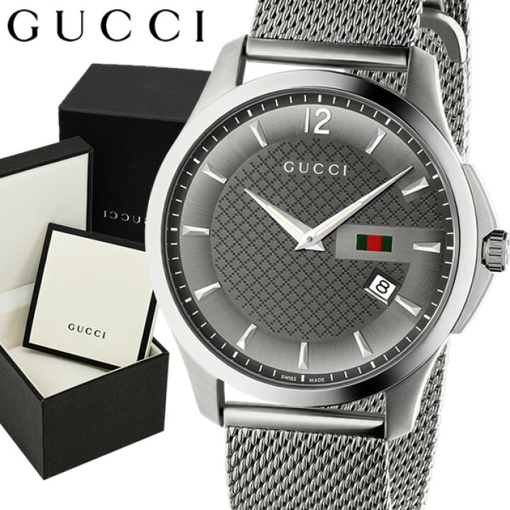 楽天市場】グッチ 時計 メンズ 腕時計 GUCCI Gタイムレス 42mm グレー 