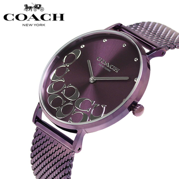 楽天市場】【マラソンセール】COACH コーチ PERRY ペリー パープル 