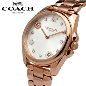 COACH コーチ 腕時計 レディース ブランド ローズゴールド ハート 花 ステンレスベルト おしゃれ 女性 プレゼント ギフト 14504023