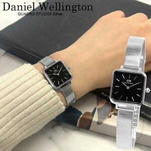 �_�j�G���E�F�����g�� �r���v ���f�B�[�X �u�����h 22mm �X�N�G�A �N�A�h�� ���b�V���x���g �v���[���g �M�t�g �V���o�[ �u���b�N Daniel Wellington DW00100522