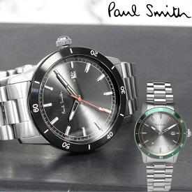 【楽天スーパーSALE】ポールスミス Paul Smith 腕時計 メンズ 43mm ステンレス クラシック ブランド 人気 ウォッチ ギフト プレゼント グリーン グレー ブラック シルバー